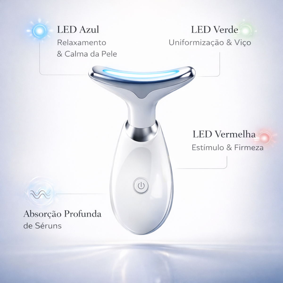LumiCare Facial - Massageador Facial com Tecnologia LED